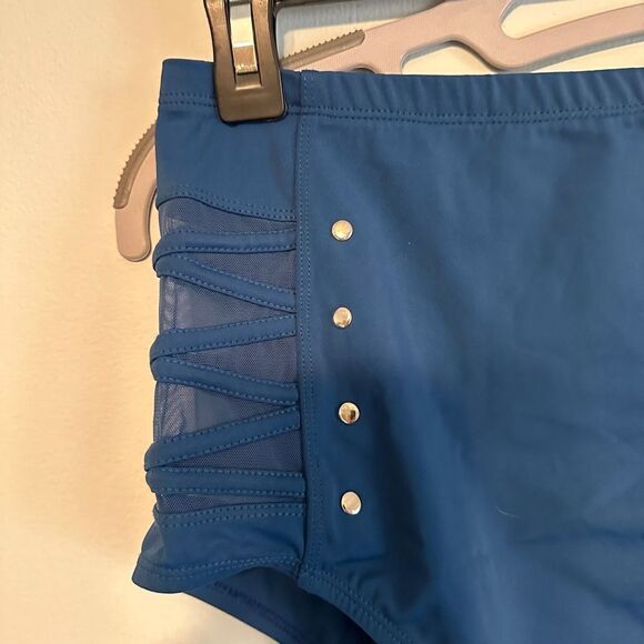 Torrid High-Rise Lattice Side Swim Bottom Large - Picture 5 of 12